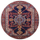 Ahgly Company Indoor Round Mid-Century Modern Area Rugs, 7' Round