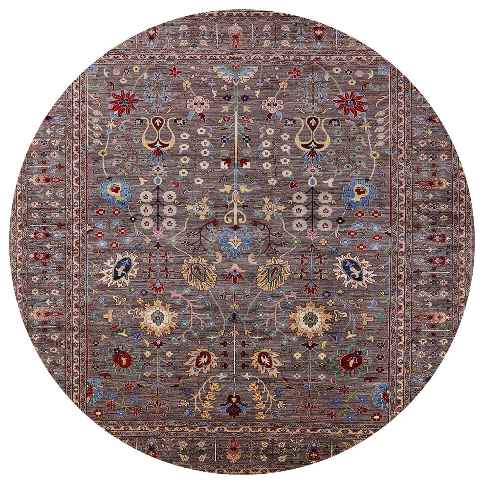 Ahgly Company Indoor Round Mid-Century Modern Area Rugs, 3' Round