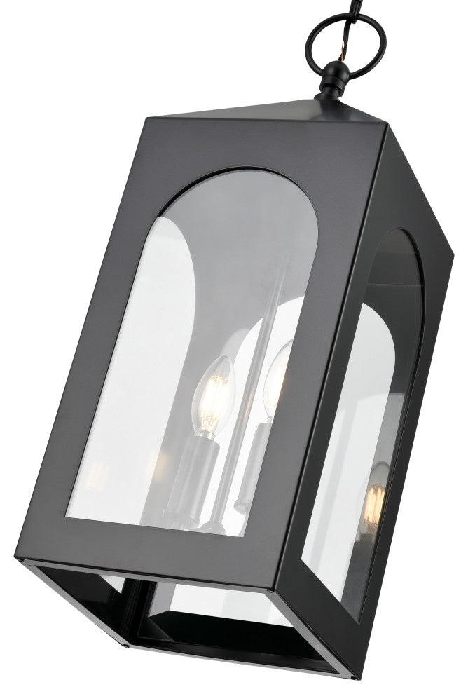 2 Light 8.5 in. Powder Coated Black Outdoor