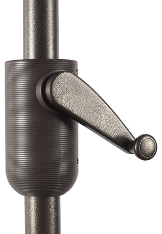 10'x6.5' Rectangular Auto Tilt Market Umbrella, Antique Bronze Frame, Sunbrella