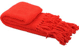 Tweed Knitted Throw Blanket, Fiesta, 50"x60"