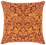 Surya Shelter Burgundy Pillow Shell With Polyester Insert 22"H X 22"W