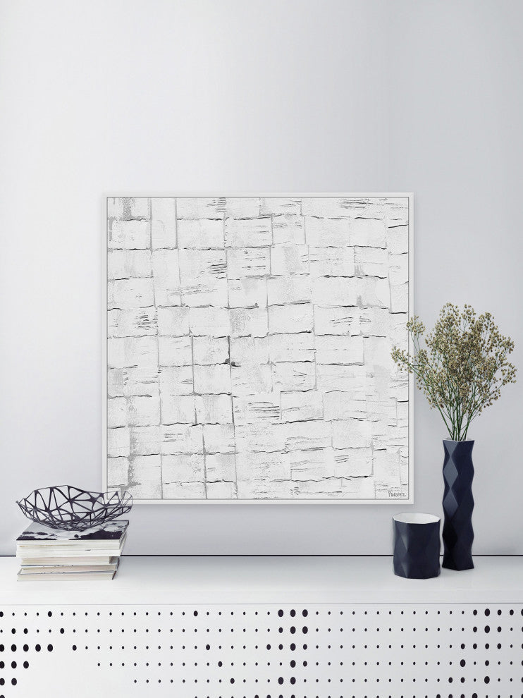 "Perpetual Harmony" Floater Framed Painting Print on Canvas, 48x48