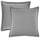 Trent 26" Square Euro Sham, Gray