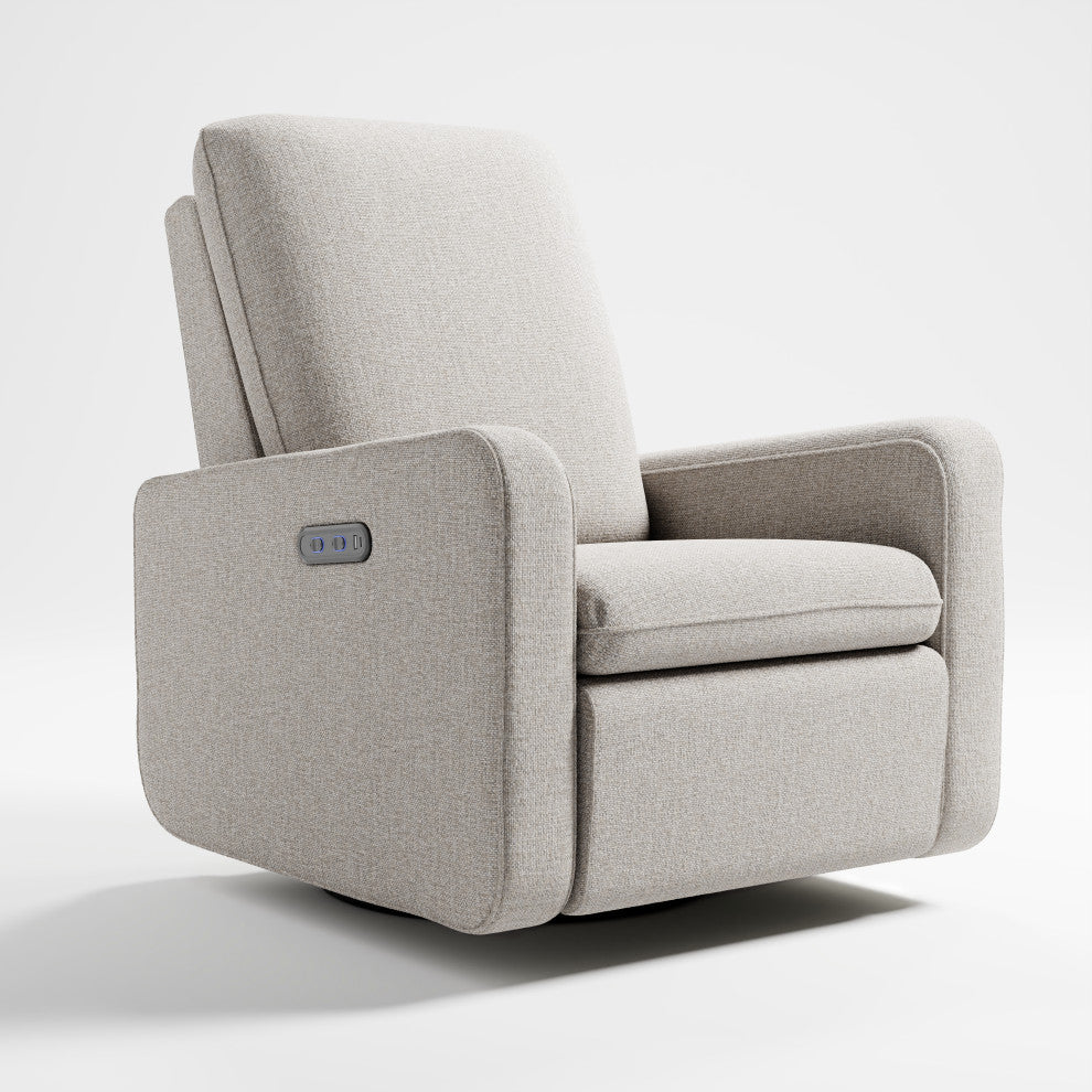 Graco Teddi Power Recliner Swivel Glider, Dune Basketweave