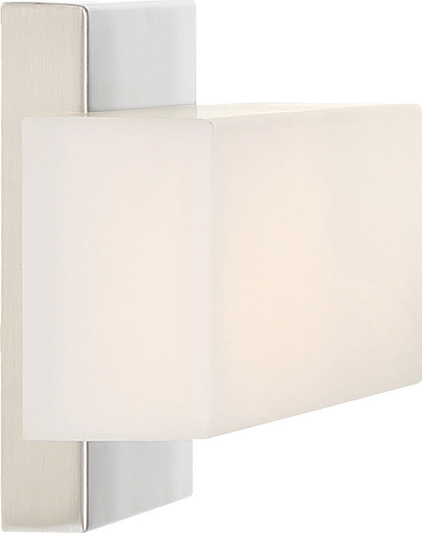 Nuvo Jess 1-Light LED Brushed Nickel Small Vanity Light