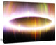 Large Oval of Northern Lights, Abstract Art on Canvas, 40x30