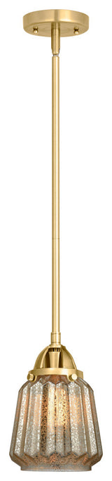 Chatham Mini Pendant, Satin Gold, Mercury, Mercury