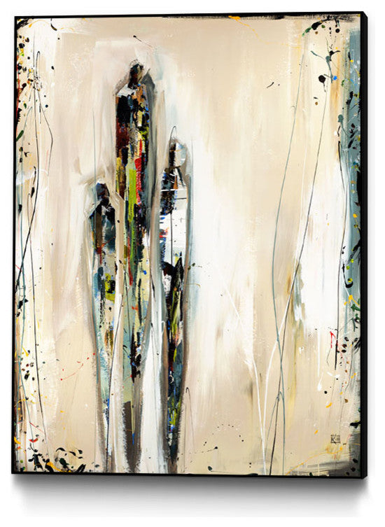 Imprint-Trio Art block Framed Canvas, 22"x28"