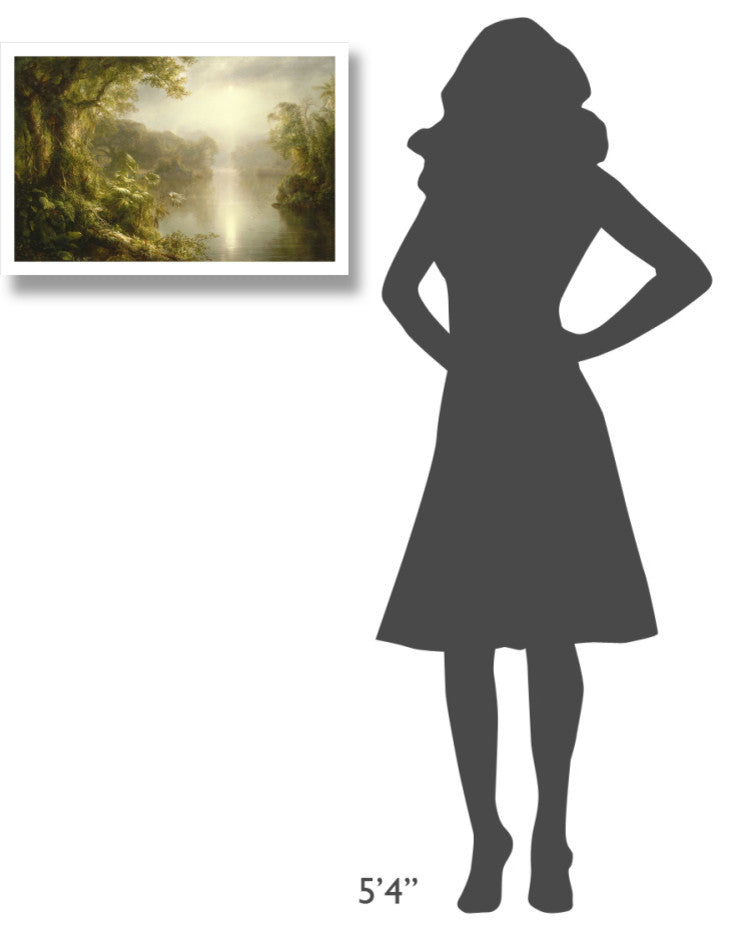 "El Rio de Luz (The River of Light), 1877" Paper Art, 26"x18"