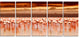 African Flamingos View At Sunset, Floral Canvas Art Print, 60"x28", 5 Panels