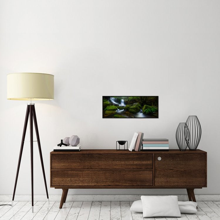 "Hello Horseshoe" Framed Canvas Giclee by Jason L. Stephens, 31x12"