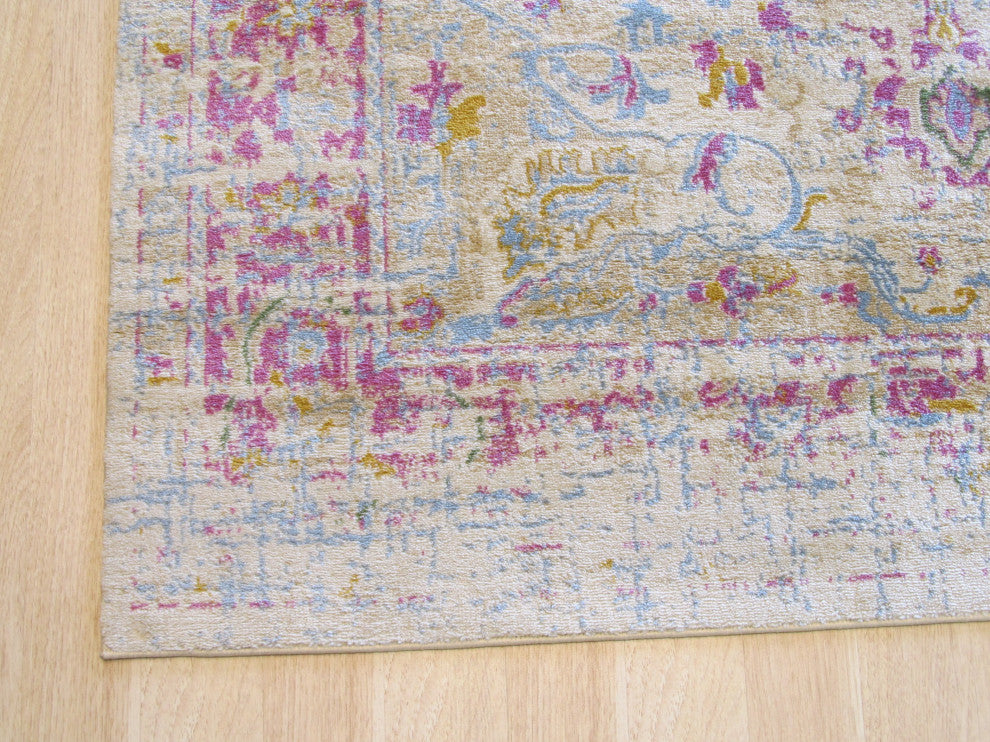 Ivory Bohemian Abstract Capella Area Rug