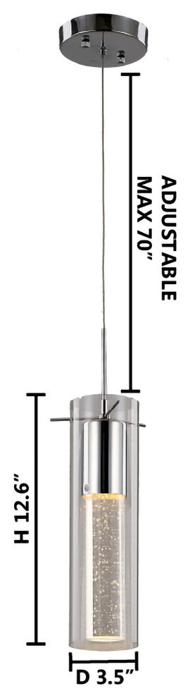 Single Pendant Lighting, Chrome