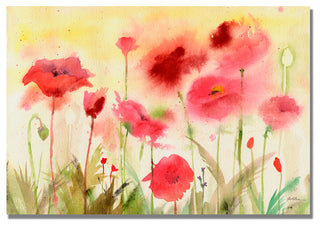 'Poppy Field' Canvas Art by Sheila Golden