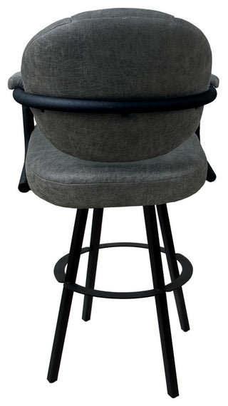 Swivel Metal Bar Stool M-70 Warren Base, Northwest Elk/Black, 34"