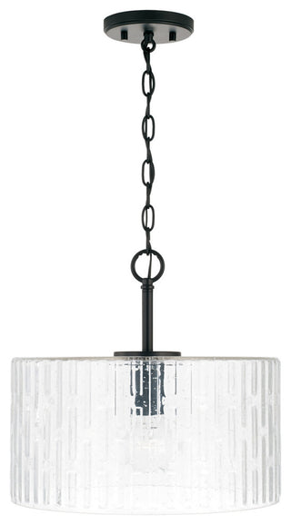 Capital Lighting 241311 Emerson 15"W Semi-Flush Drum Ceiling - Matte Black