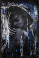 40x60 Come with Me II, Framed Artwork, Espresso
