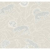 Tibetan Tigers Wallpaper, Cream, Gray, White