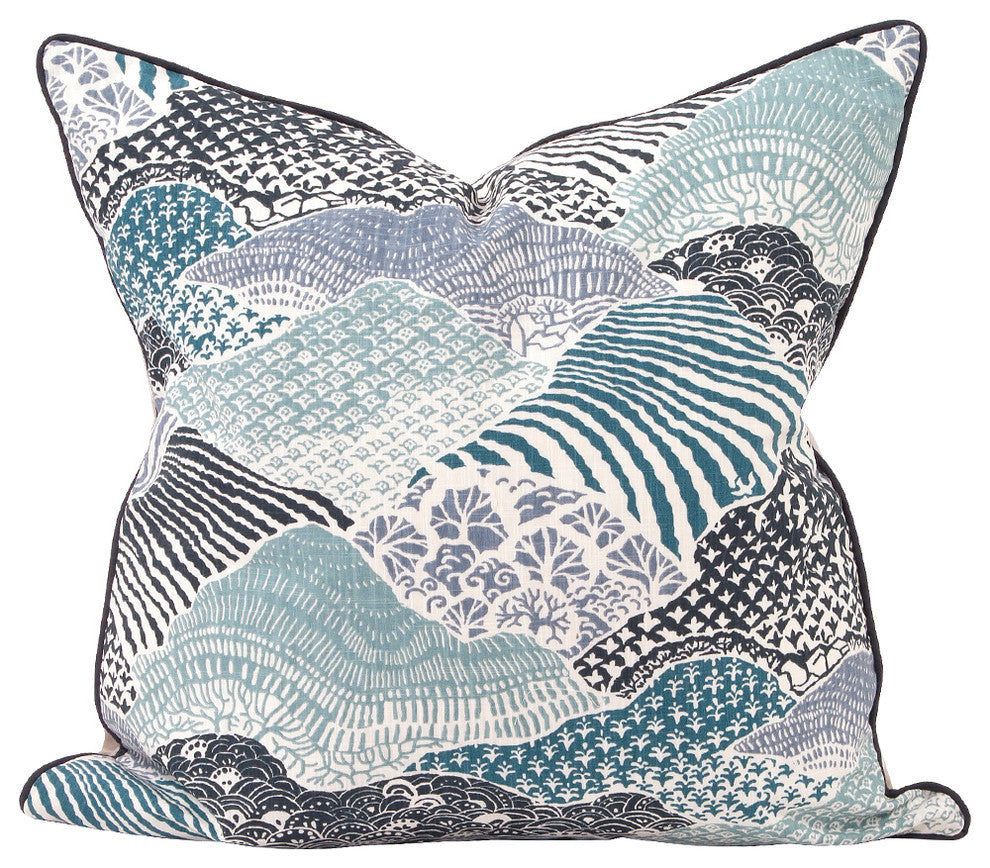 Howard Elliott Madcap Cottage Windsor Park Indigo 24" x 24" Pillow