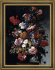 Paolo Porpora StillLife of Flowers Framed Premium Canvas Print, 21"x28"