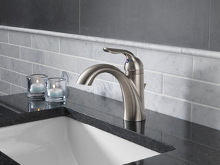Delta Lahara Single Handle Bathroom Faucet, Stainless, 538-SSMPU-DST