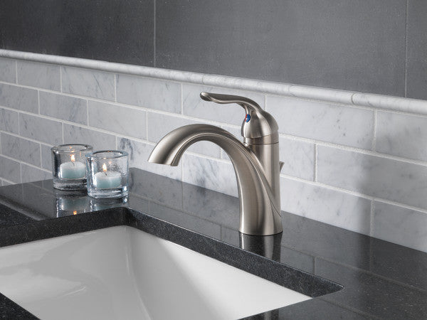 Delta Lahara Single Handle Bathroom Faucet, Stainless, 538-SSMPU-DST