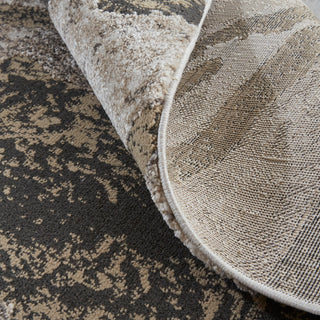 Weave & Wander Kayden Rug, Charcoal Gray/Beige, 5' X 8'