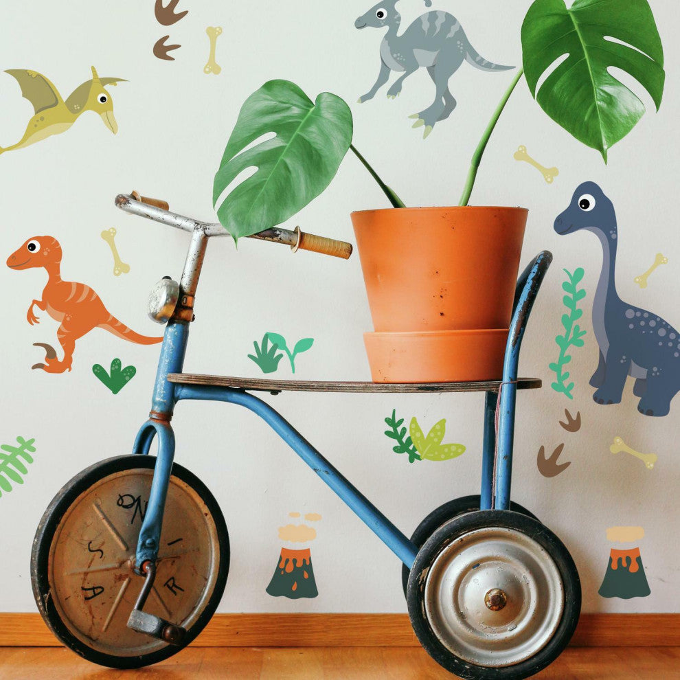 Friendly Dinosaur Peel And Stick Wall Decals
