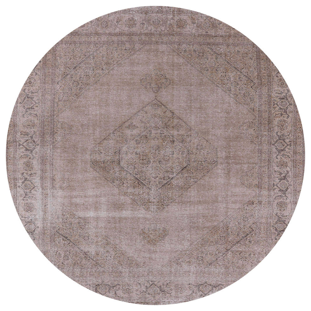 Ahgly Company Indoor Round Mid-Century Modern Area Rugs, 5' Round