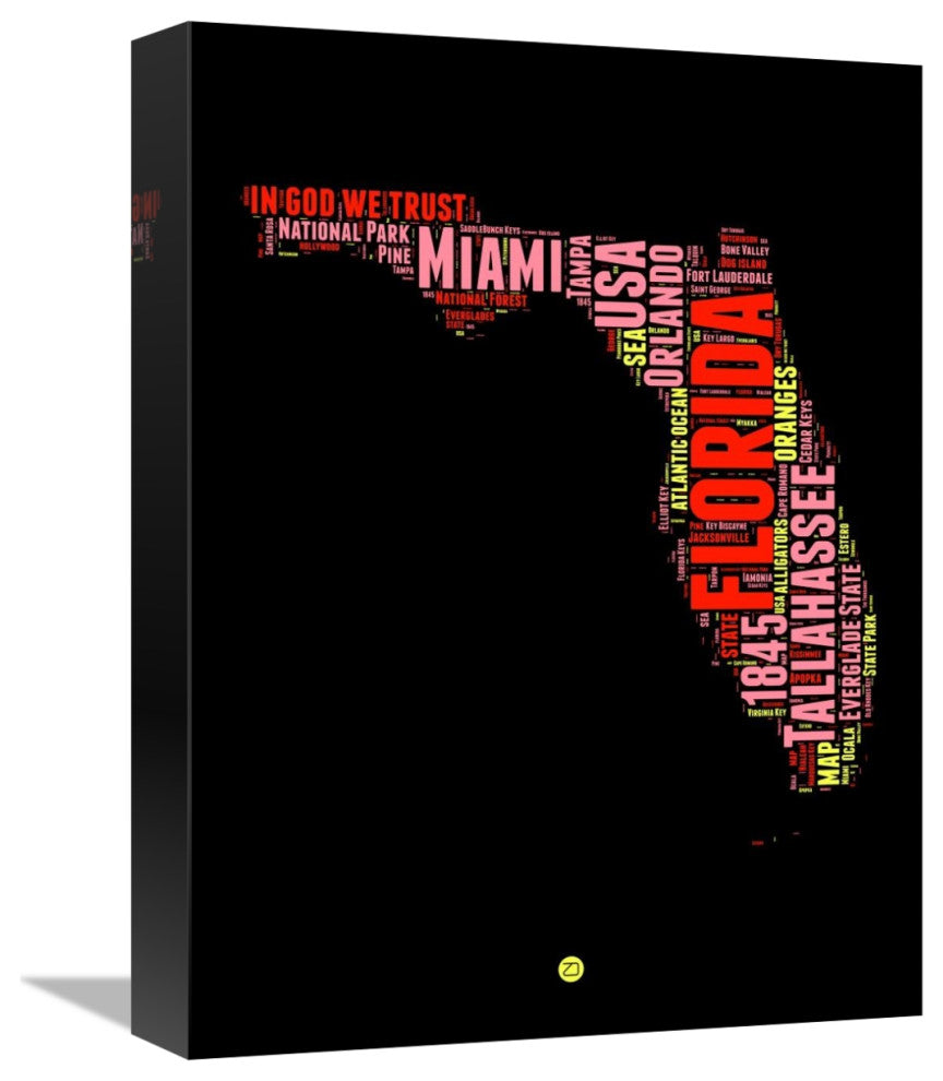 "Florida Word Cloud 1" Fine Art Print