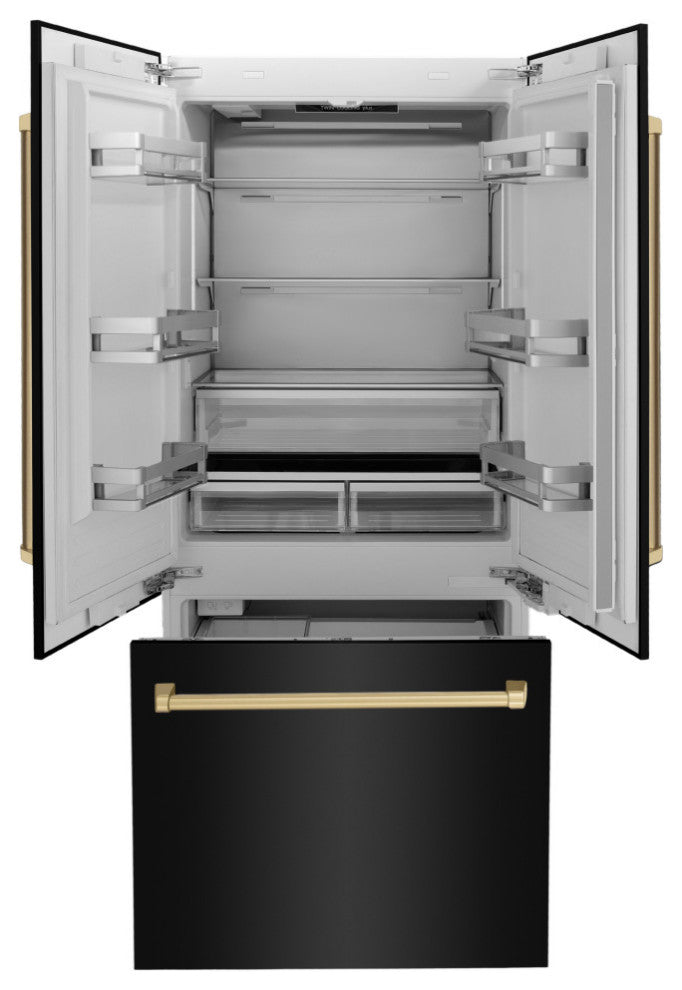 ZLINE Refrigerator With Internal Water, Black Stainless RBIV-BS-36-CB