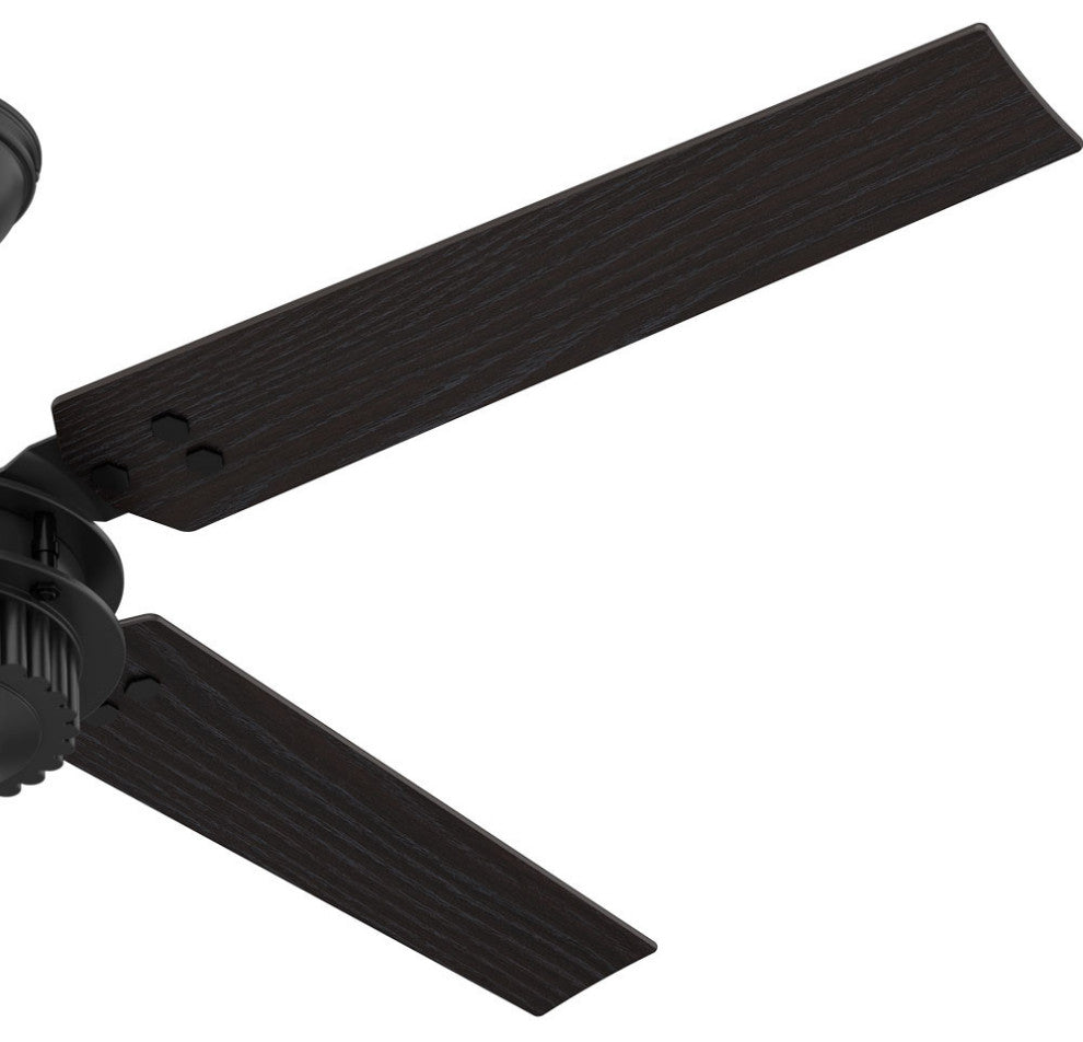 Hunter Fan Company 54" Chronicle Matte Black Ceiling Fan With Wall Control