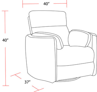 Parker Living Radius Power Swivel Glider Recliner, Windstream