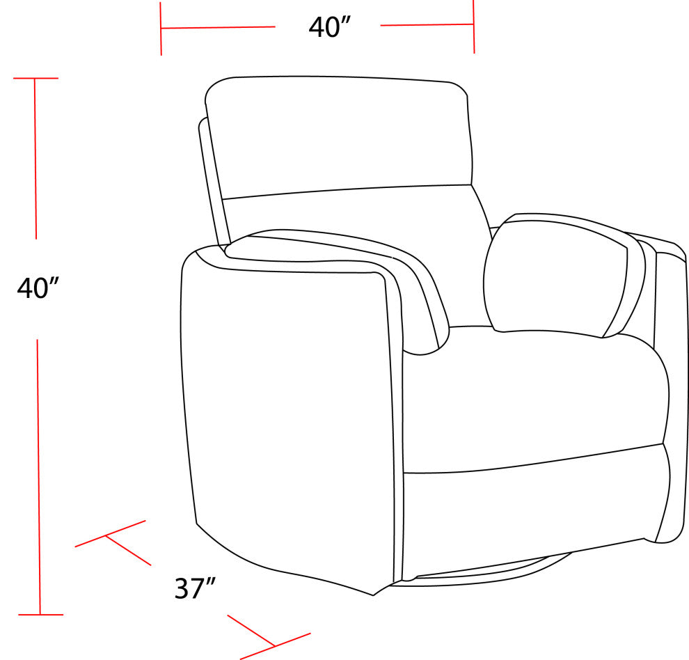 Parker Living Radius Power Swivel Glider Recliner, Windstream