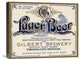 "Gilbert Brewery Lager Beer" Canvas Giclee by Vintage Booze Labels, 22"x18"