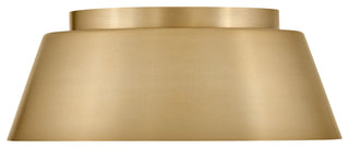 Lark 83513 Tess 2 Light 14"W Flush Mount Ceiling Fixture - Lacquered Brass