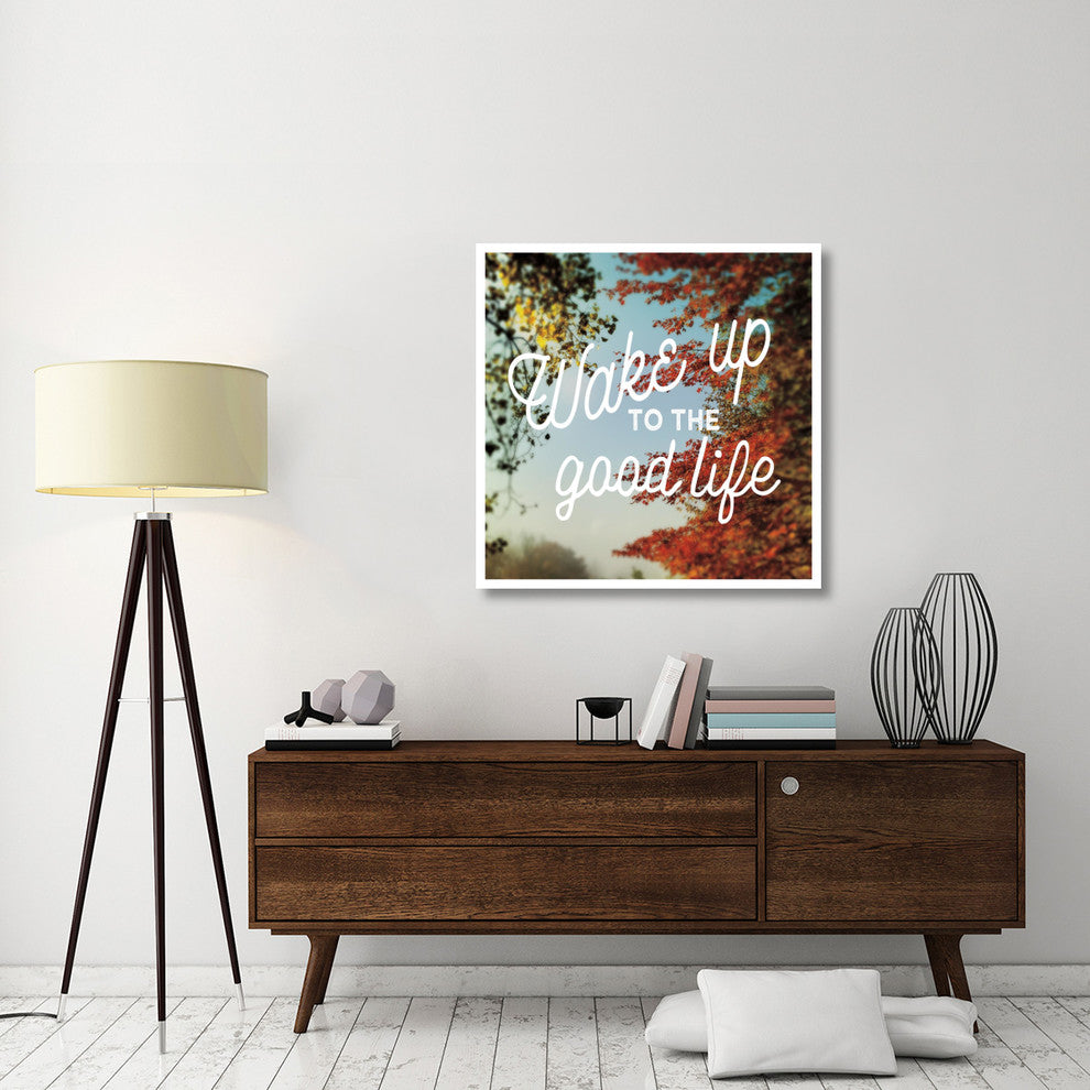 "Wake Up to the Good Life" Digital Paper Print by Sue Schlabach, 38"x38"