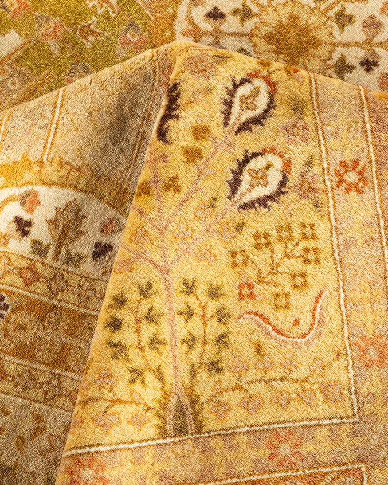 Sintgaing One-of-a-Kind Hand-Knotted Area Rug Ivory, 9'0"x12'6"