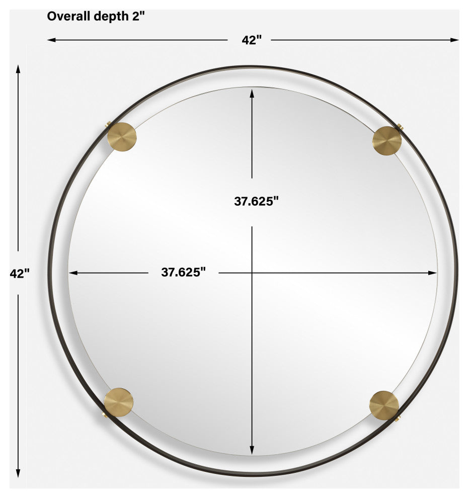 Uttermost - 09983 - Mirror - Radius - Dark Bronze