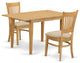 3 Pc Dining Room Set - Small Dining Table And 2 Dinette Chairs