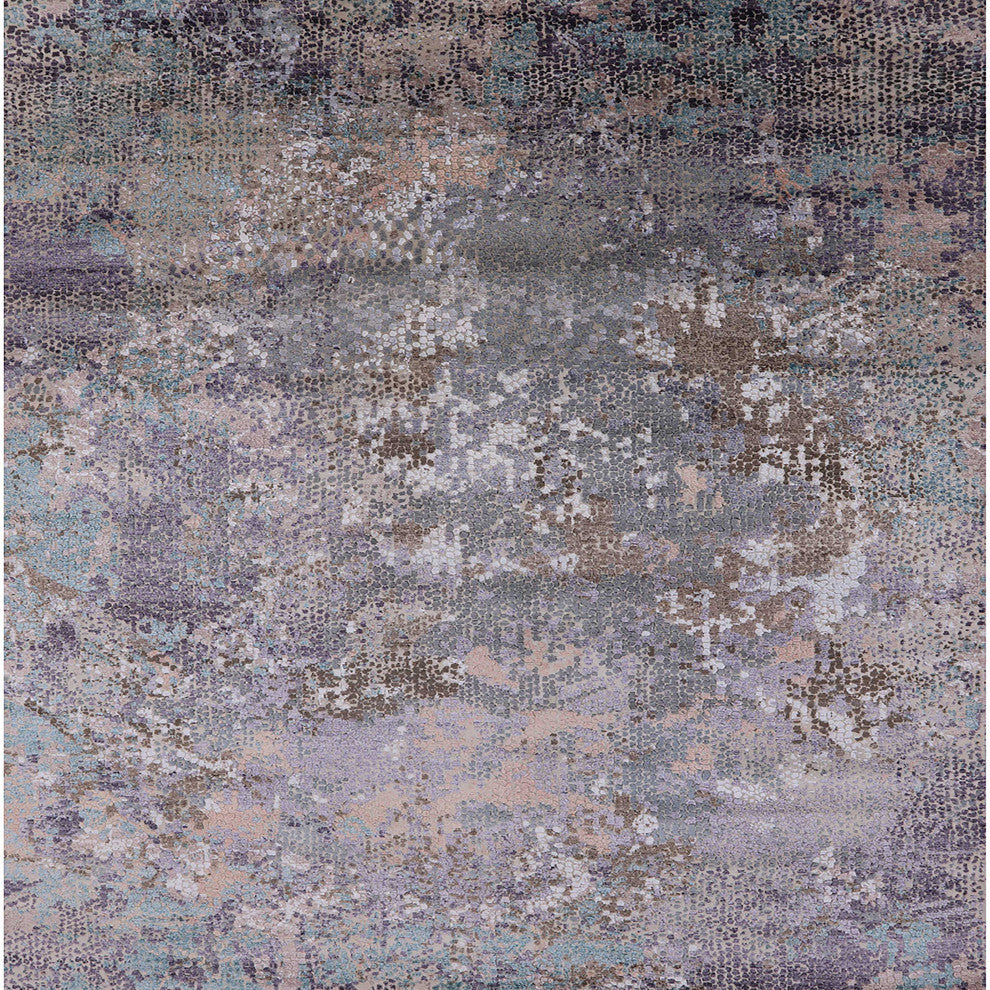 Ahgly Company Indoor Square Mid-Century Modern Area Rugs, 4' Square
