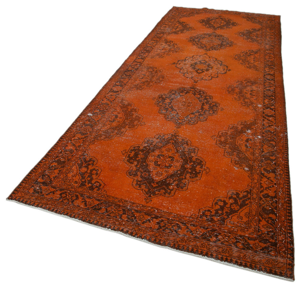 Rug N Carpet - Hand-knotted Anatolian 4' 10" x 13' 6" Rustic Runner Rug