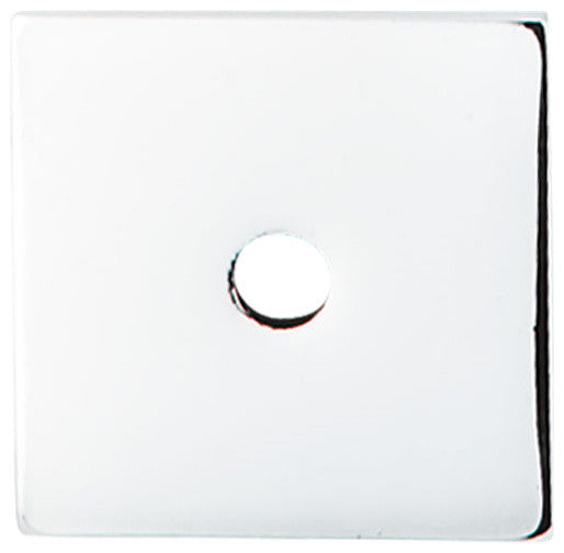 Top Knobs TK94 1 Inch Square Cabinet Knob Backplate - Polished Chrome