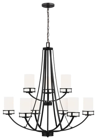 Robie 9-Light Chandelier, Midnight Black