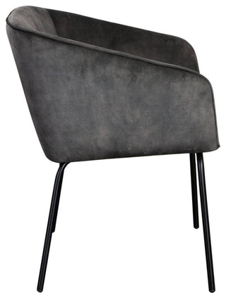 Avery Set of (2) Dining Chairs in Textured Grey Velvet by Diamond Sofa