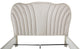 London Place Queen Velvet Panel Bed - Creamy Pearl