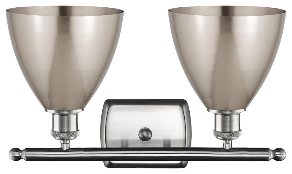 Ballston Dome Bath Vanity Light, Brushed Satin Nickel, Brushed Satin Nickel