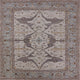 Ahgly Company Indoor Square Mid-Century Modern Area Rugs, 7' Square