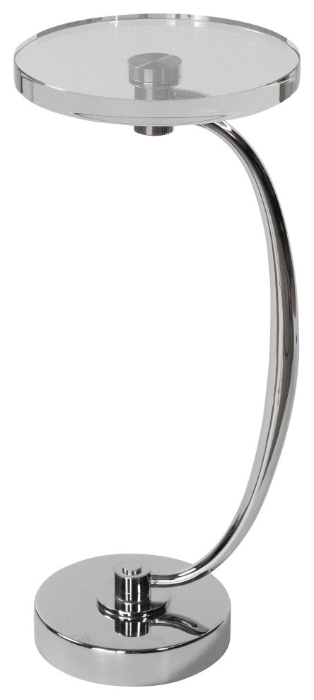 Uttermost Waveney Drink Table 25144, Nickel